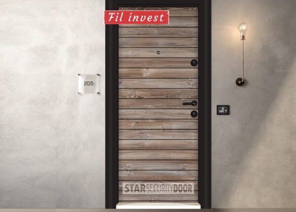 Блиндиран врата Parkdoor модел SL103 Патик