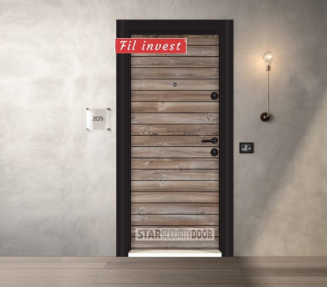 Блиндиран врата Parkdoor модел SL103 Патик