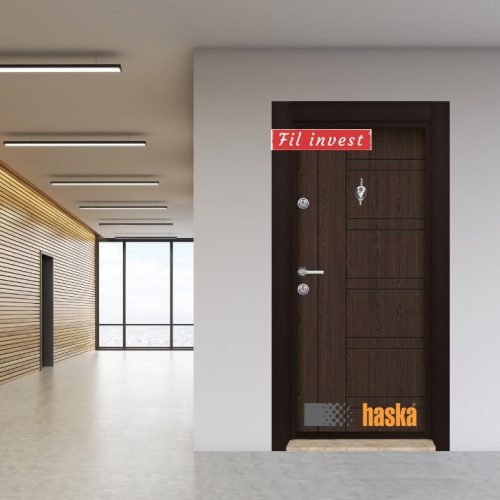Блиндирана врата Haska серия ParkDoor модел Стар26 Венге