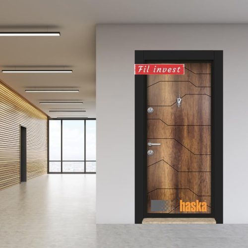 Врата Haska серия ParkDoor модел Стар90 Ася орех