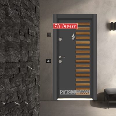 Врата Star Security Door серия Lapis модел L301 Антрацит орех