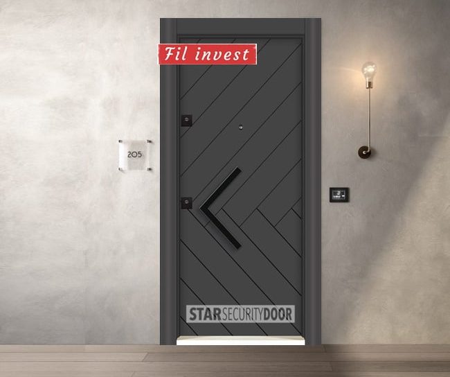 Врата Star Security модел Parkdoor SL336 Антрацит