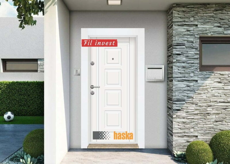 Входна врата Haska модел Стар DC70 бяла