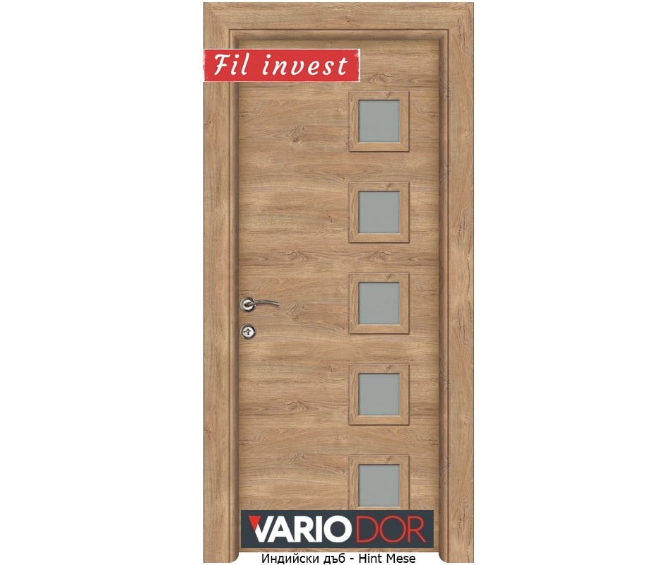 врата Variodor модел VD4-2 в цвят Индийски дъб