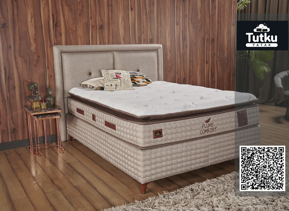 Тапицирано легло Plume Comfort с матрак
