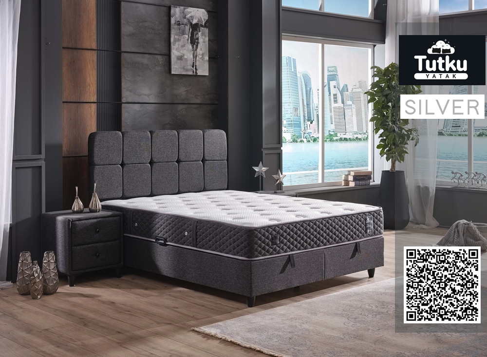 Тапицирано легло Silver с матрак