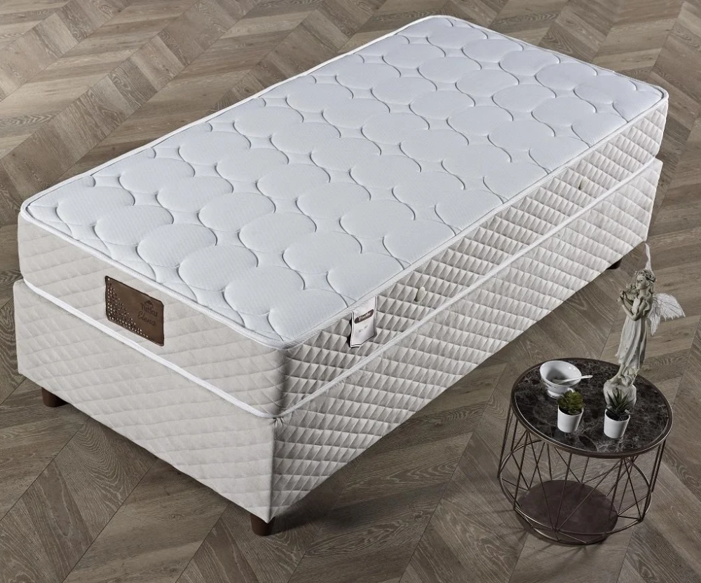 Alternative view of Тапицирано легло Elena Бял Крем с матрак