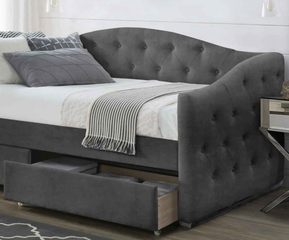 Alternative view of Тапицирано легло Aloha Сиво 90