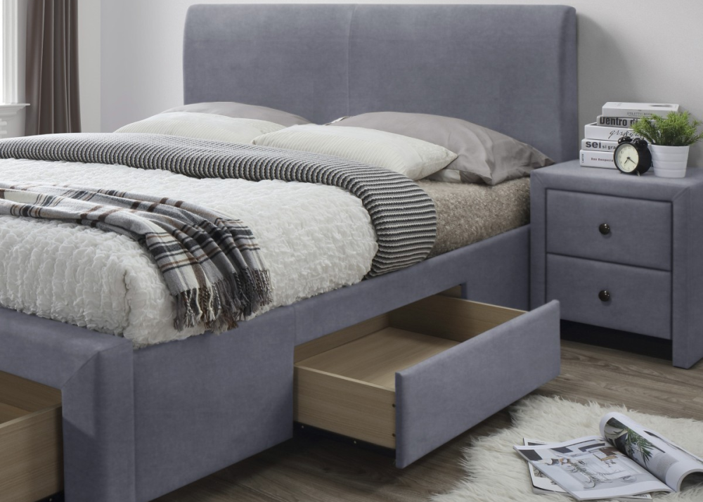 Alternative view of Тапицирано легло Modena 3 Гълъбово Сиво 160