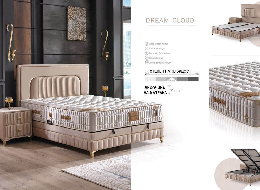 Alternative view of Тапицирано легло Dream Cloud с матрак