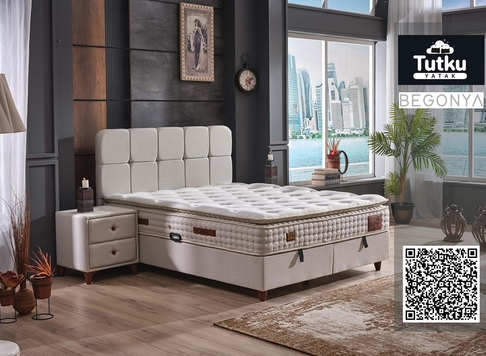 Тапицирано легло Begonya с матрак