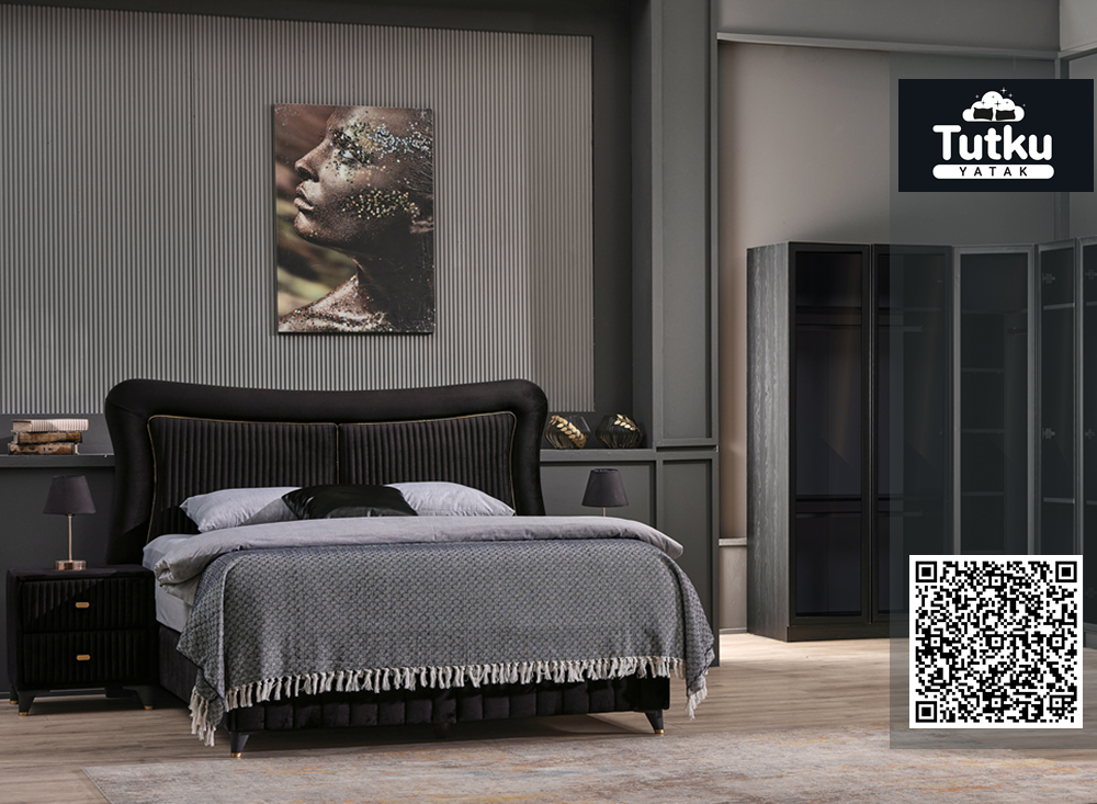 Тапицирано легло Comfort Zone Черно