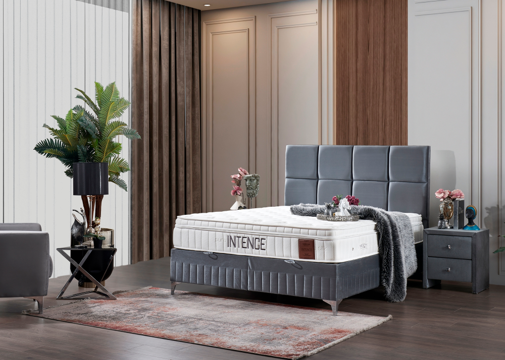 Alternative view of Тапицирано легло Intence с матрак Intence