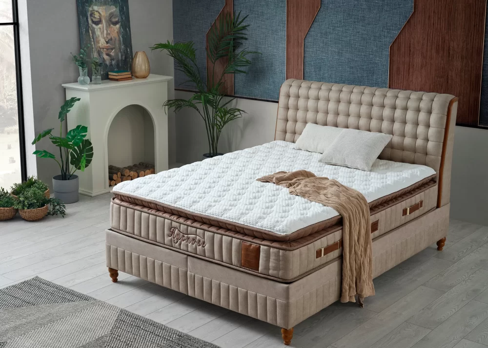 Alternative view of Тапицирано легло Hypnose с матрак Hypnose