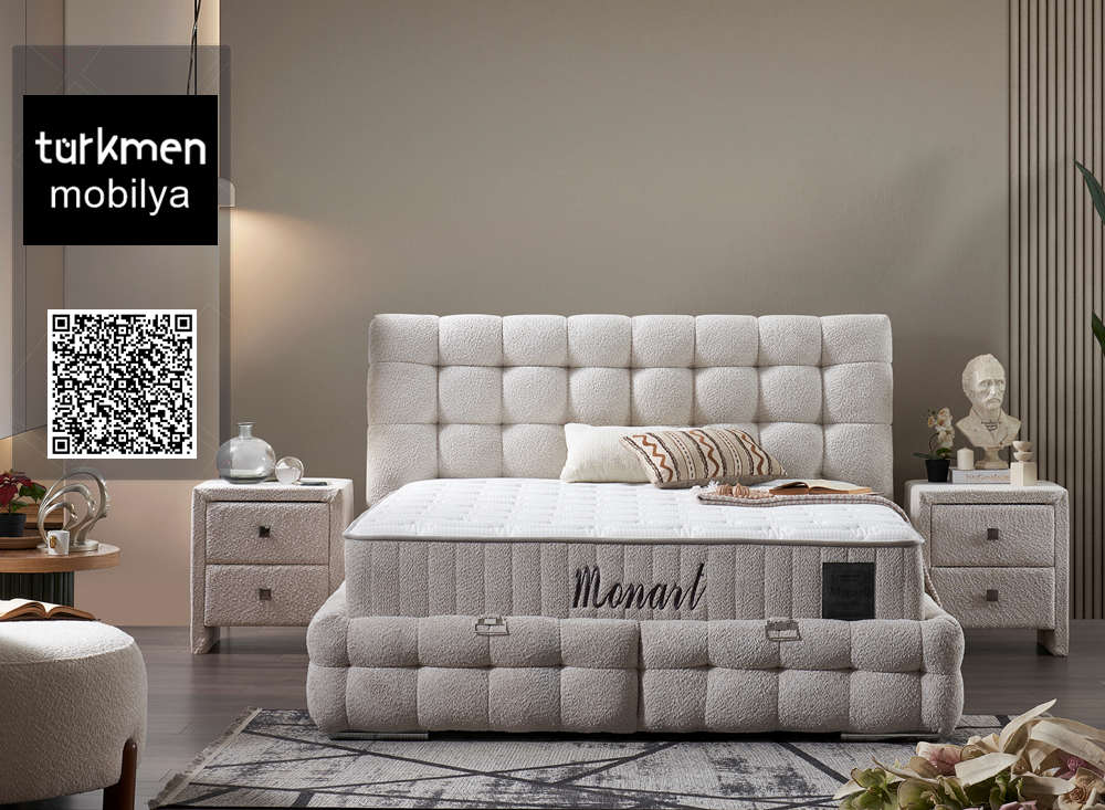Тапицирано легло Monart с матрак Monart