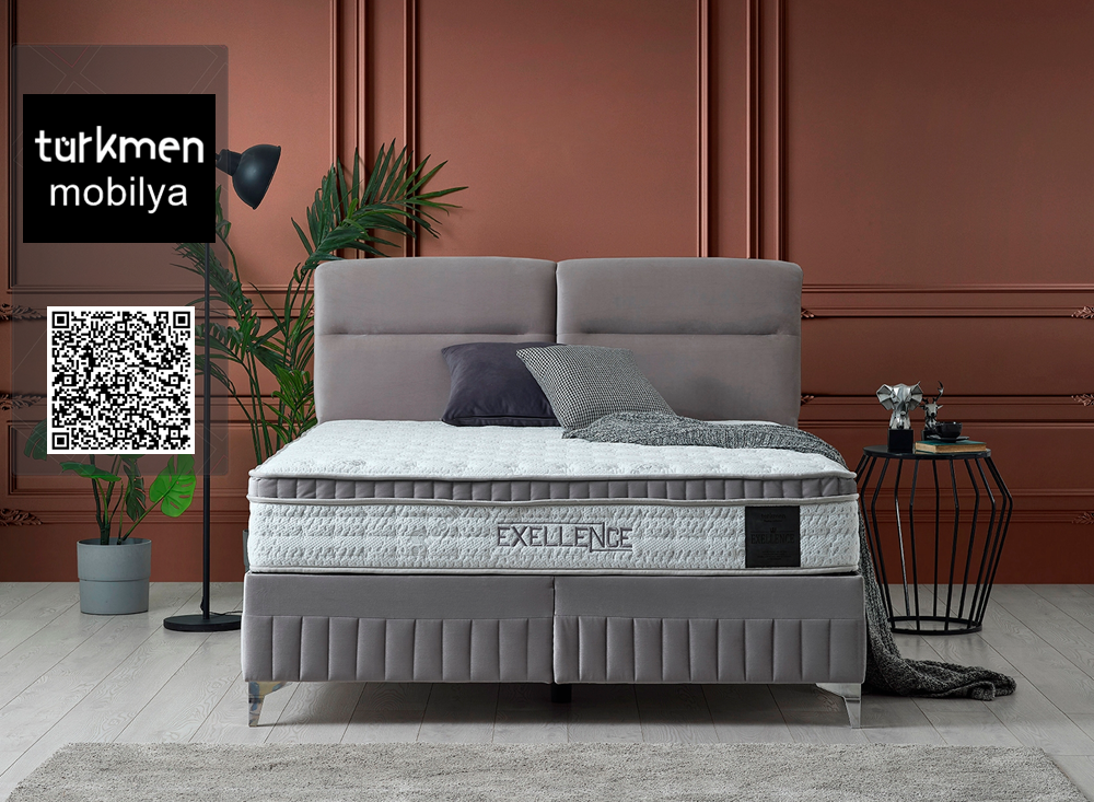 Тапицирано легло Zeon с матрак Exellence