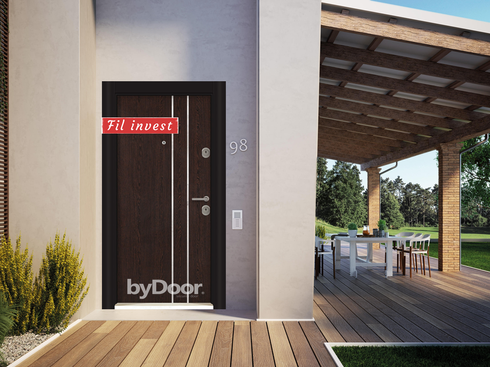 Блиндирана врата Etalbond by 3030 Венге