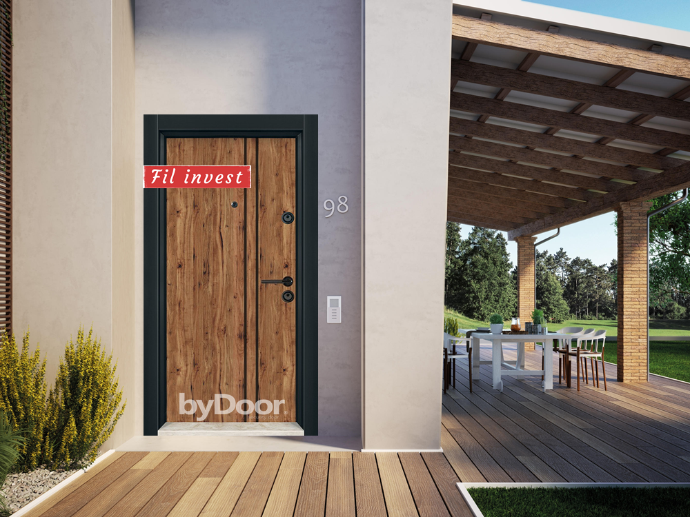 Блиндирана врата Etalbond by 3030 Класическо дърво