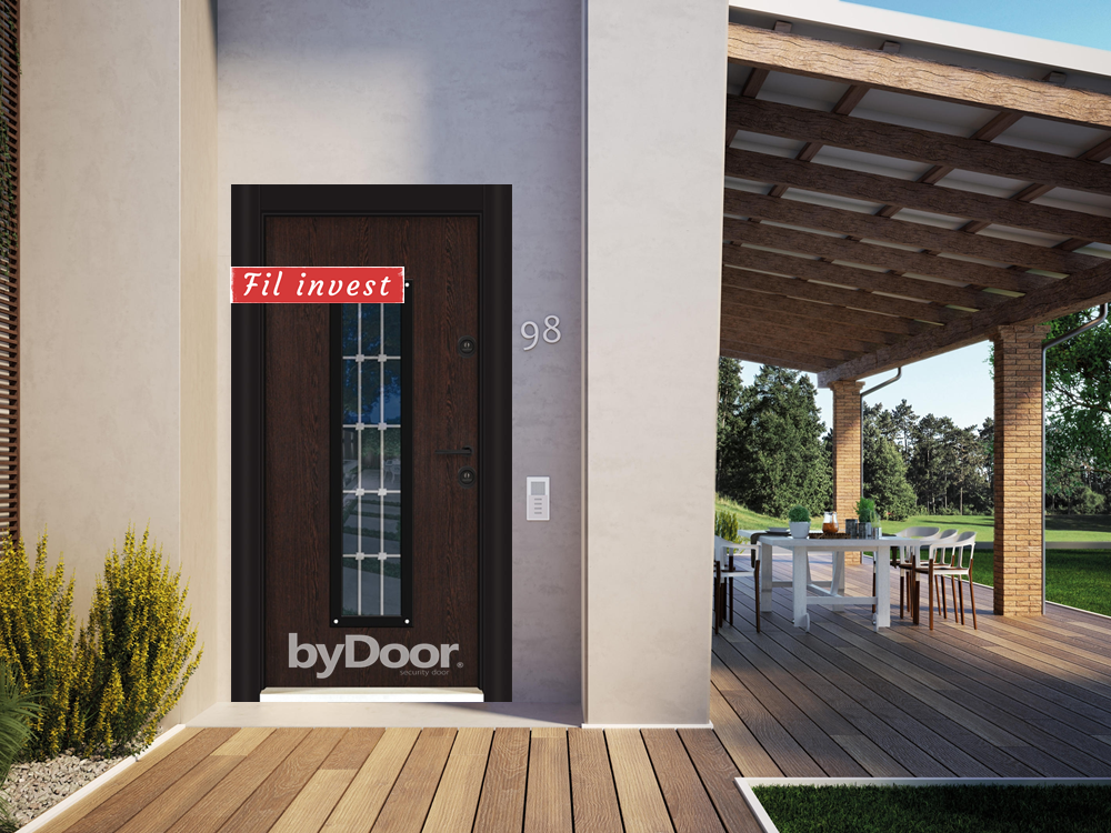 Блиндирана врата Etalbond by 4000 Венге