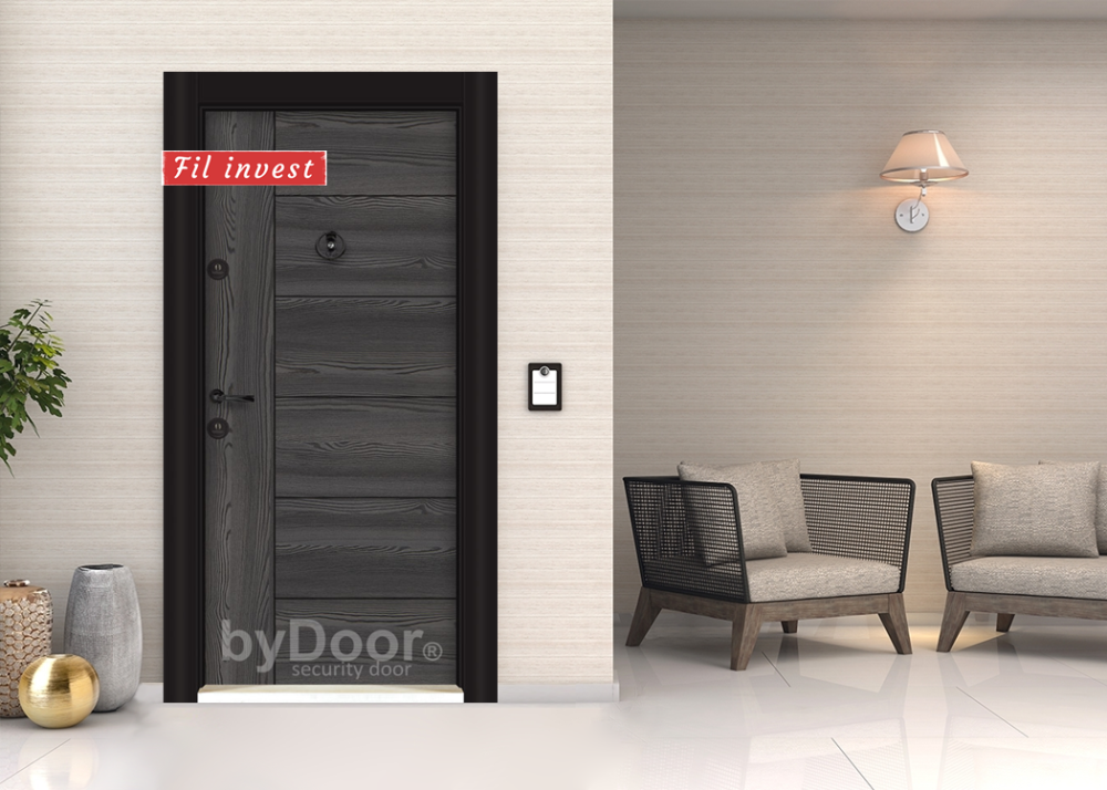 Блиндирана врата Parkdoor 708 Тъмен Думан