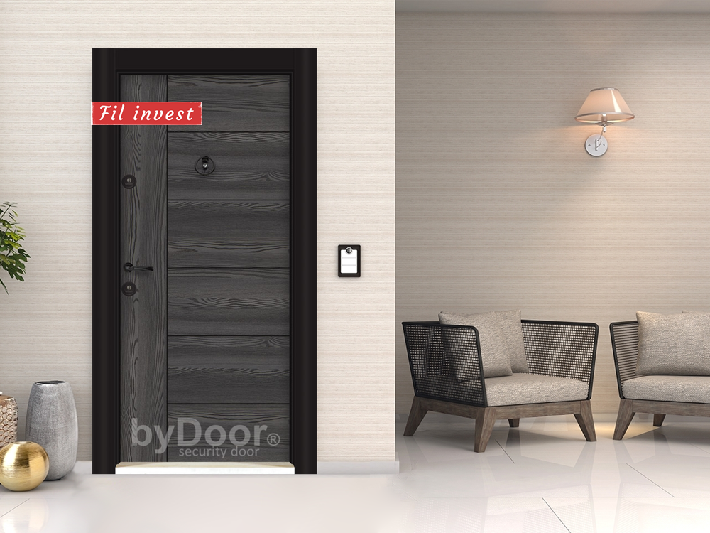 Блиндирана врата Parkdoor 708 Тъмен Думан