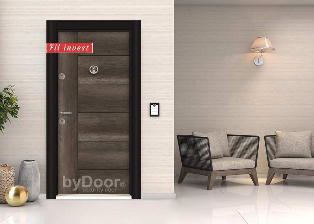 Блиндирана врата Parkdoor 708 Тъмен Отантик