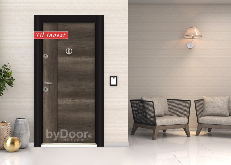 Блиндирана врата Parkdoor 708 Тъмен Отантик