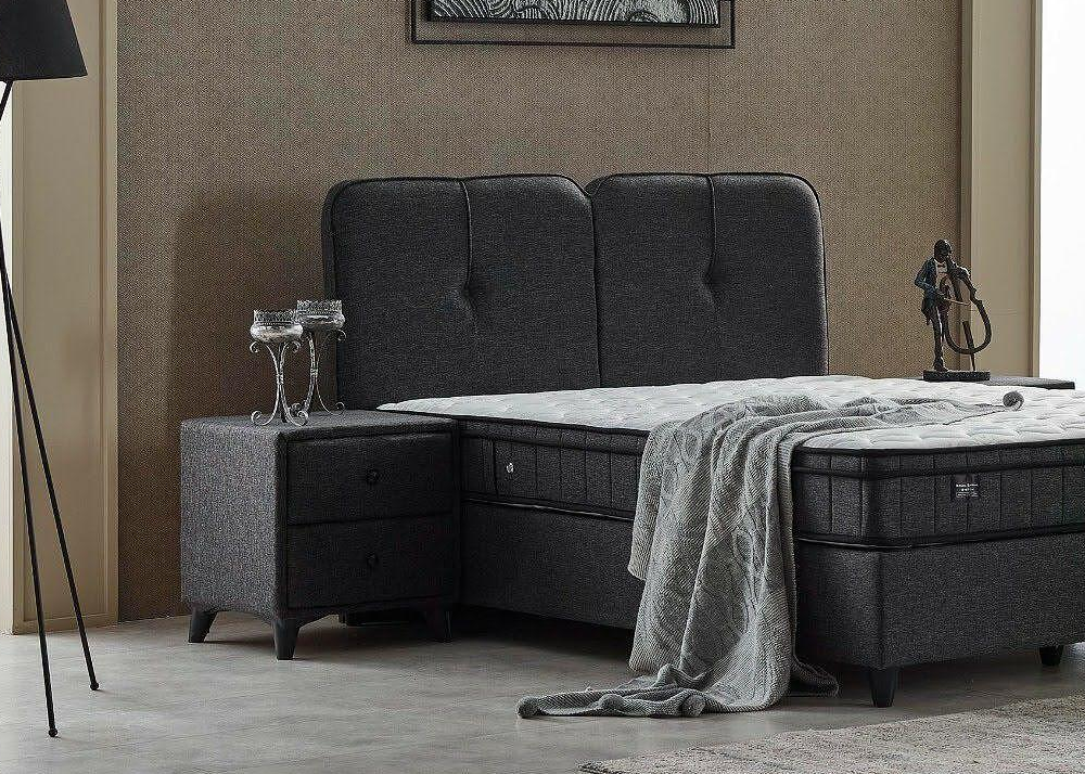 Alternative view of Тапицирано легло Bodrum Графит - с матрак или без матрак