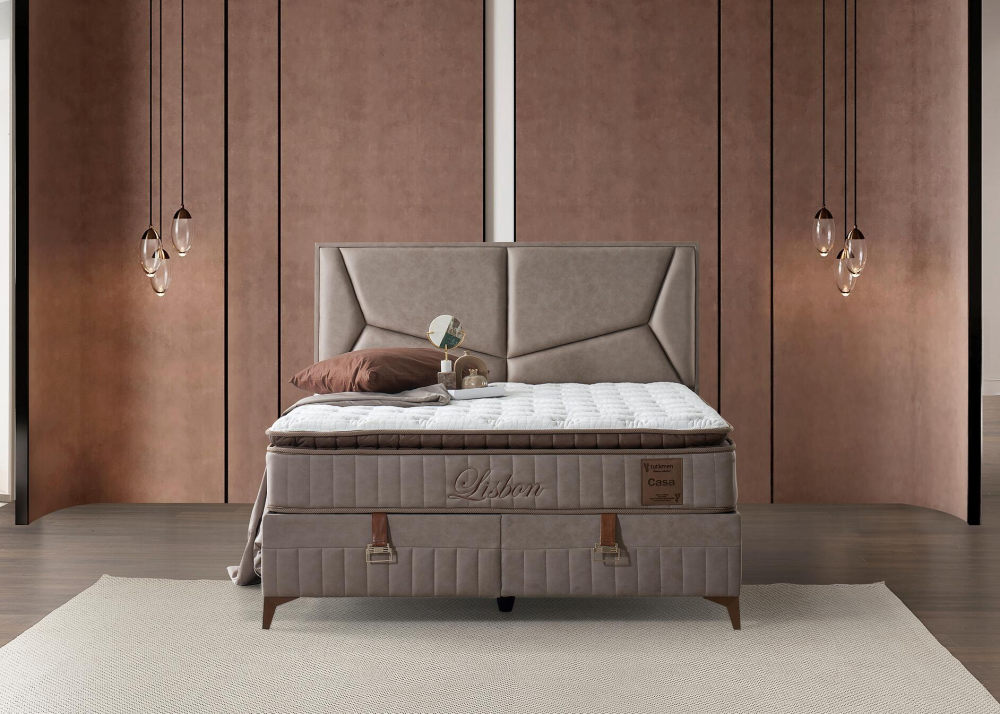 Alternative view of Тапицирано легло Lisbon - с матрак или без матрак