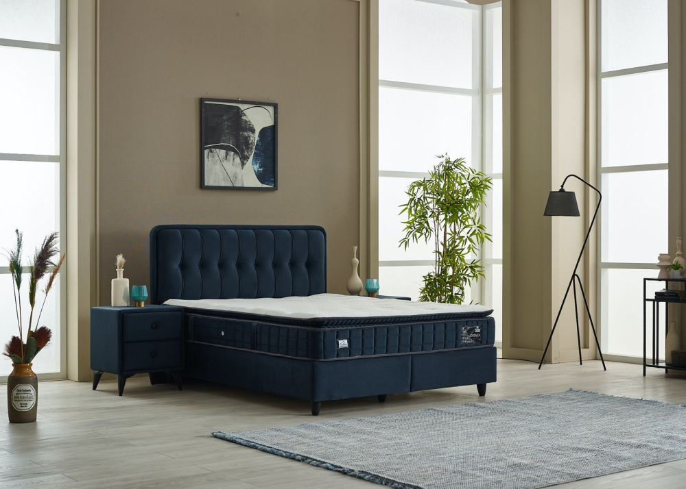 Alternative view of Тапицирано легло Ortaca Антрацит с матрак Ortaca