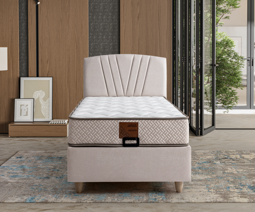 Alternative view of Единично тапицирано легло Arden - с матрак или без матрак