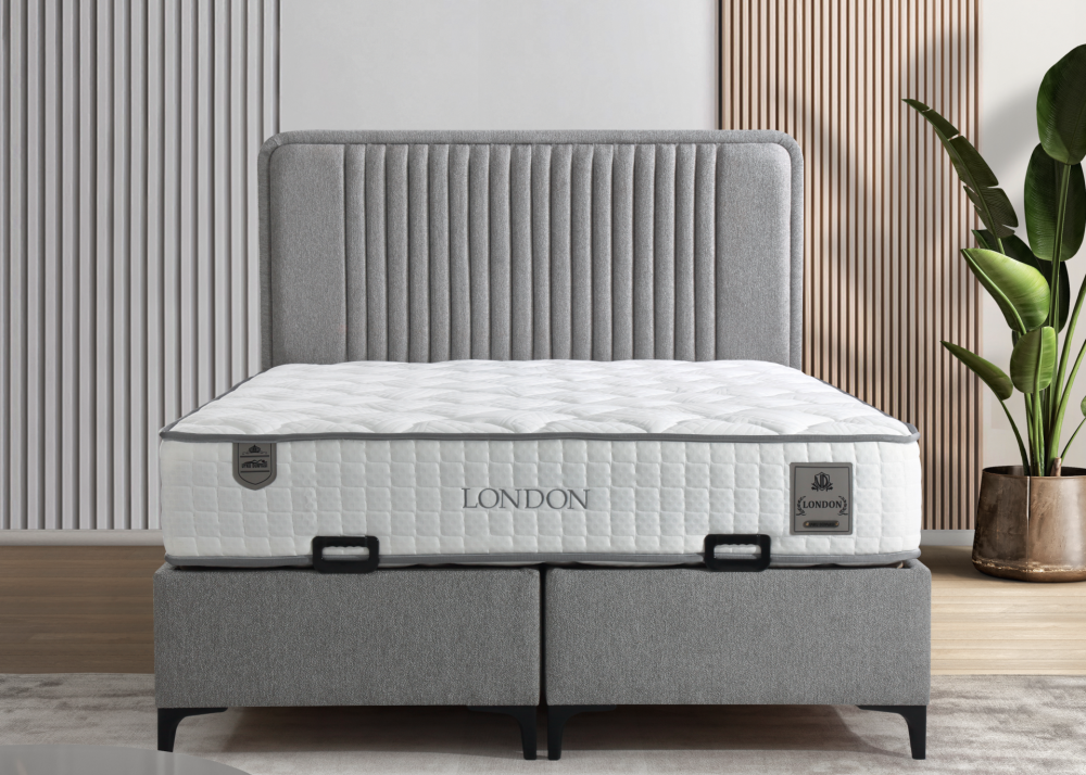 Alternative view of Тапицирано легло London Uyku Dunyasi Светлосиво - с матрак или без матрак