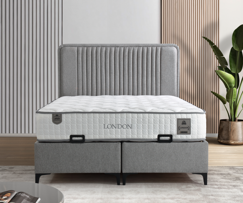 Alternative view of Тапицирано легло London Uyku Dunyasi Светлосиво - с матрак или без матрак