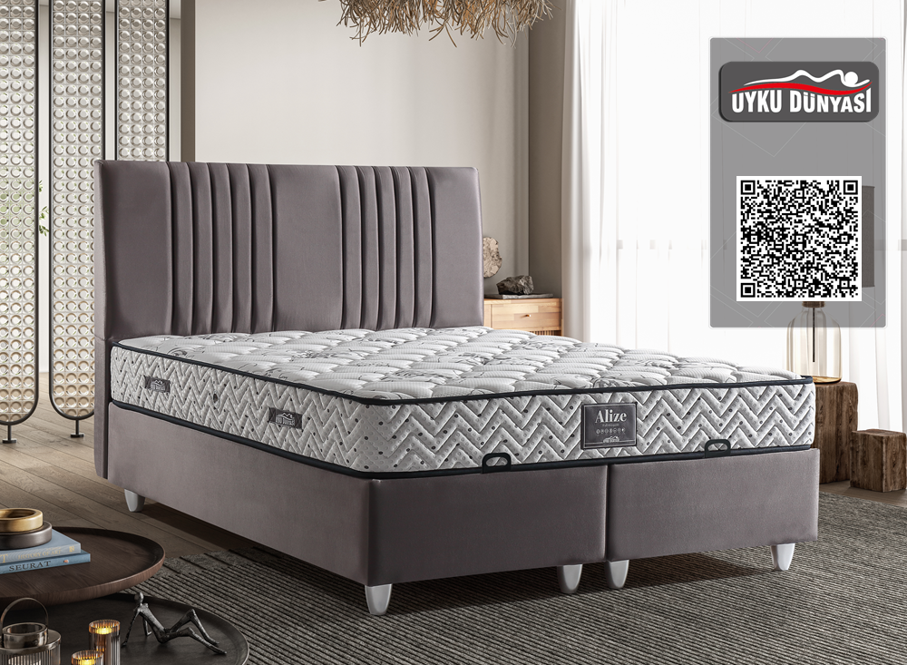 Тапицирано легло Alize Тъмносиво