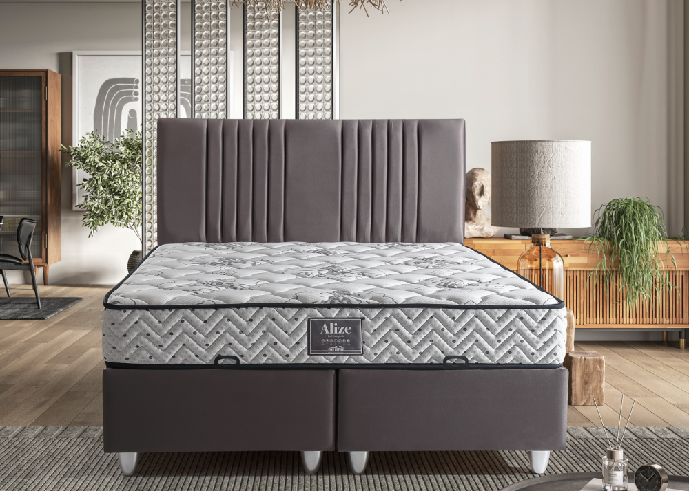 Alternative view of Тапицирано легло Alize Тъмносиво - с матрак или без матрак