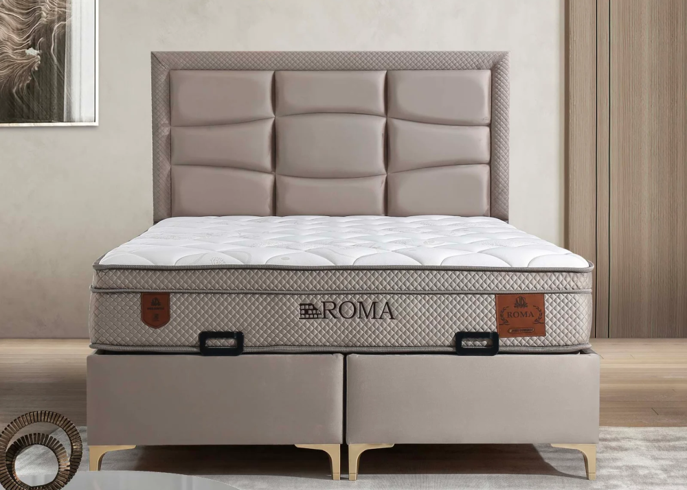 Alternative view of Тапицирано легло Roma Uyku Dunyasi Светлобежово - с матрак или без матрак