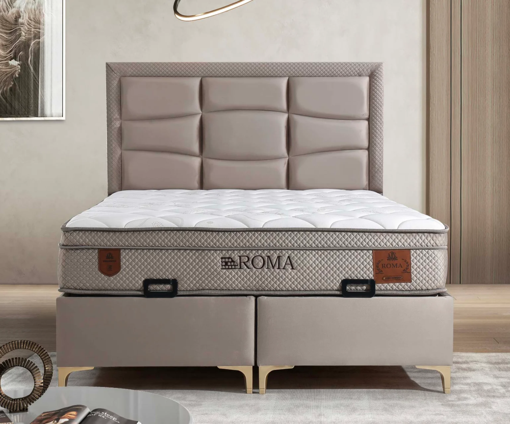 Alternative view of Тапицирано легло Roma Uyku Dunyasi Светлобежово - с матрак или без матрак