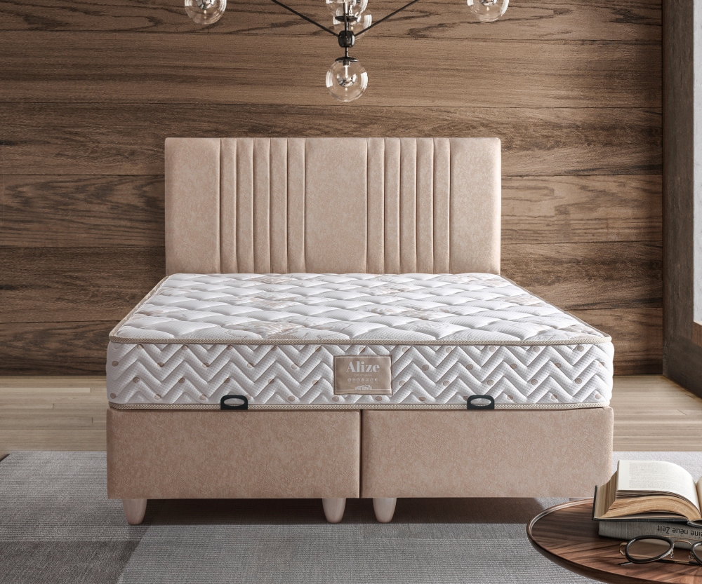 Alternative view of Тапицирано легло Alize Златен крем - с матрак или без матрак