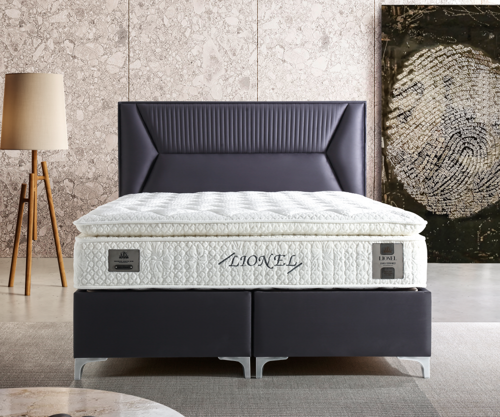 Alternative view of Тапицирано легло Lionel Сив Диамант - с матрак или без матрак