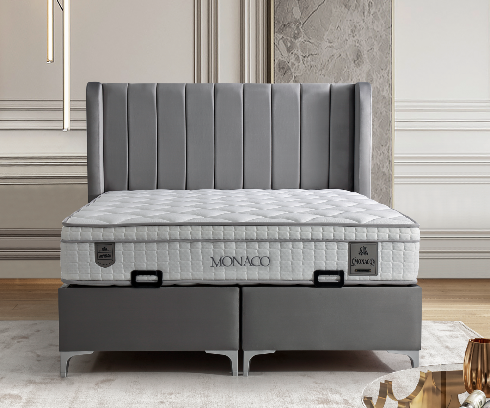 Alternative view of Тапицирано легло Monaco Сиво - с матрак или без матрак