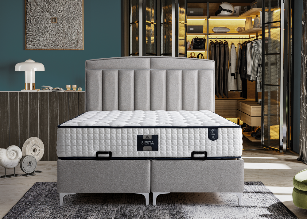 Alternative view of Тапицирано легло Siesta Uyku Dunyasi Светлосиво - с матрак или без матрак