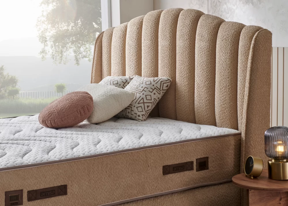Тапицирано спално легло Aura PL Bedding - с матрак или без матрак - Image 9
