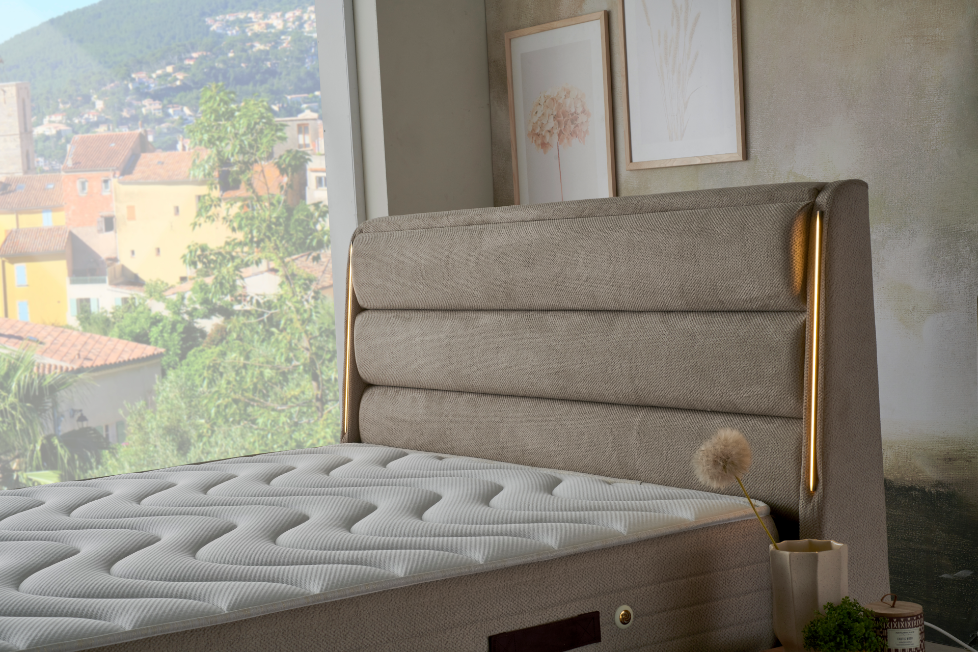 Тапицирано спално легло Cotton PL Bedding - с матрак или без матрак - Image 2
