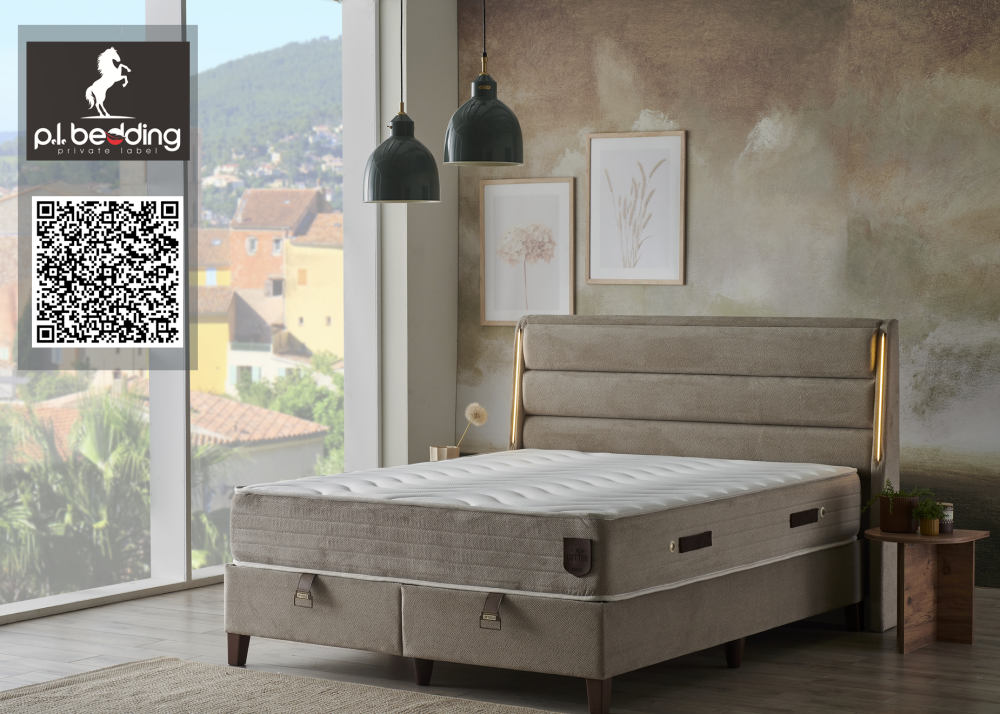 Тапицирано спално легло Cotton PL Bedding