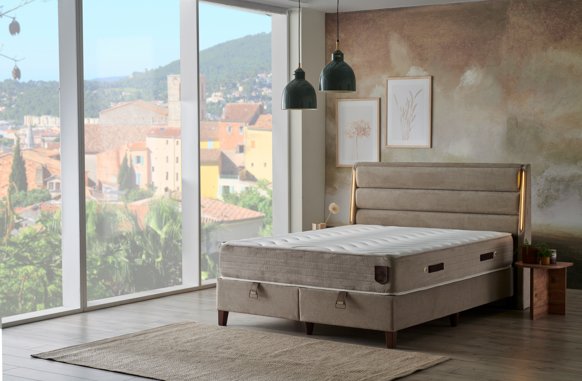 Тапицирано спално легло Cotton PL Bedding - с матрак или без матрак - Image 4