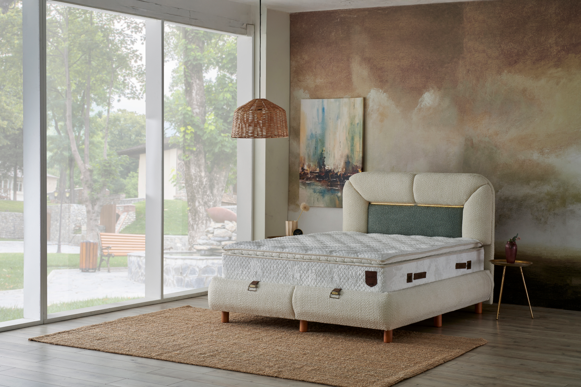 Тапицирано спално легло Siesta PL Bedding - с матрак или без матрак - Image 5