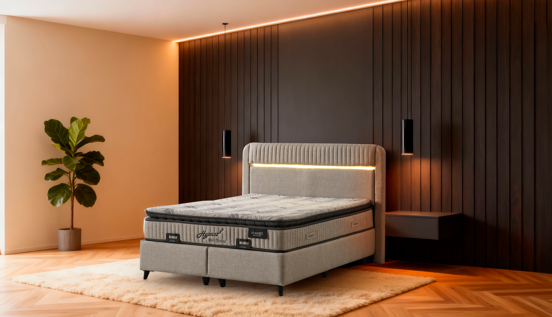 Тапицирано спално легло Hypnoz с матрак Hypnoz - Image 12