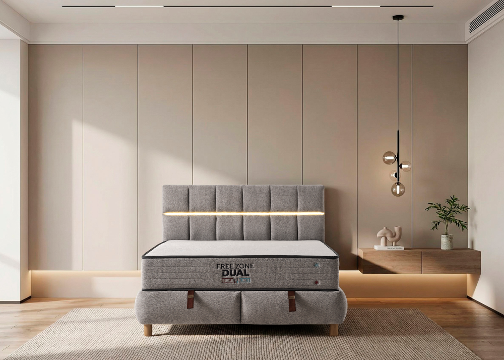 Тапицирано спално легло Moda с матрак Dual - Image 3