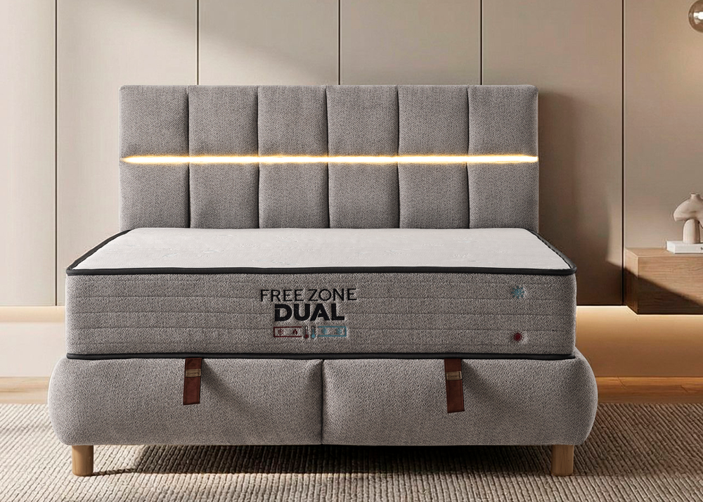 Тапицирано спално легло Moda с матрак Dual - Image 5