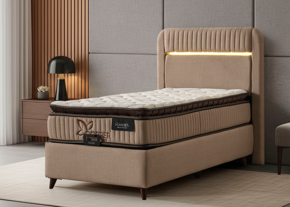 Тапицирано легло Copper 90 с матрак Copper - Image 6